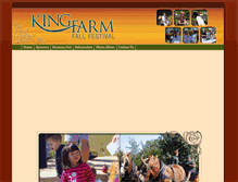 Tablet Screenshot of kingfarmfallfestival.com